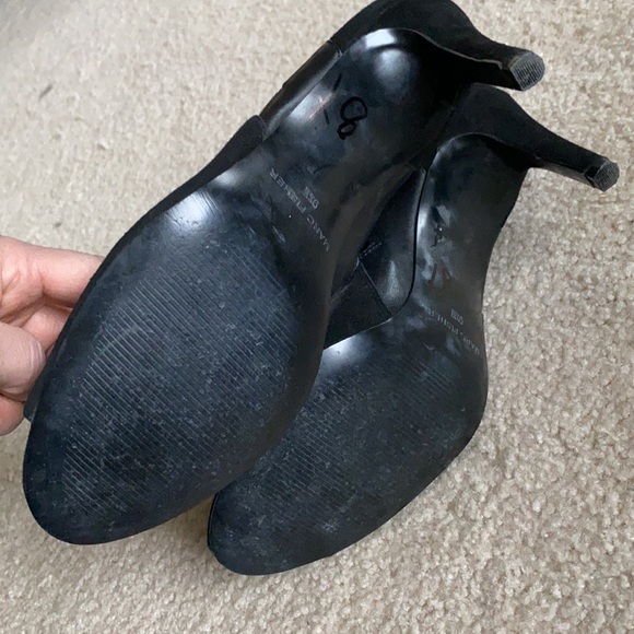 Marc Fisher Peep Toe SHIMMEE Black Booties - Picture 8 of 17